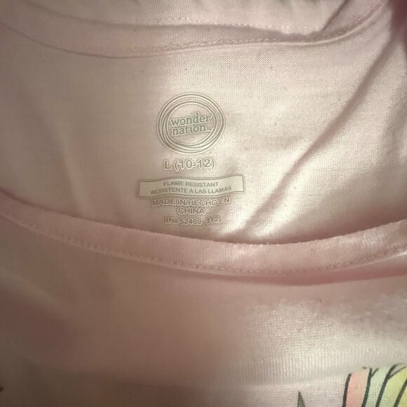 Big Girls Wonder Nation Short Sleeve Unicorn Nightgown (Large 10-12) - Pre-loved - Picture 2 of 7